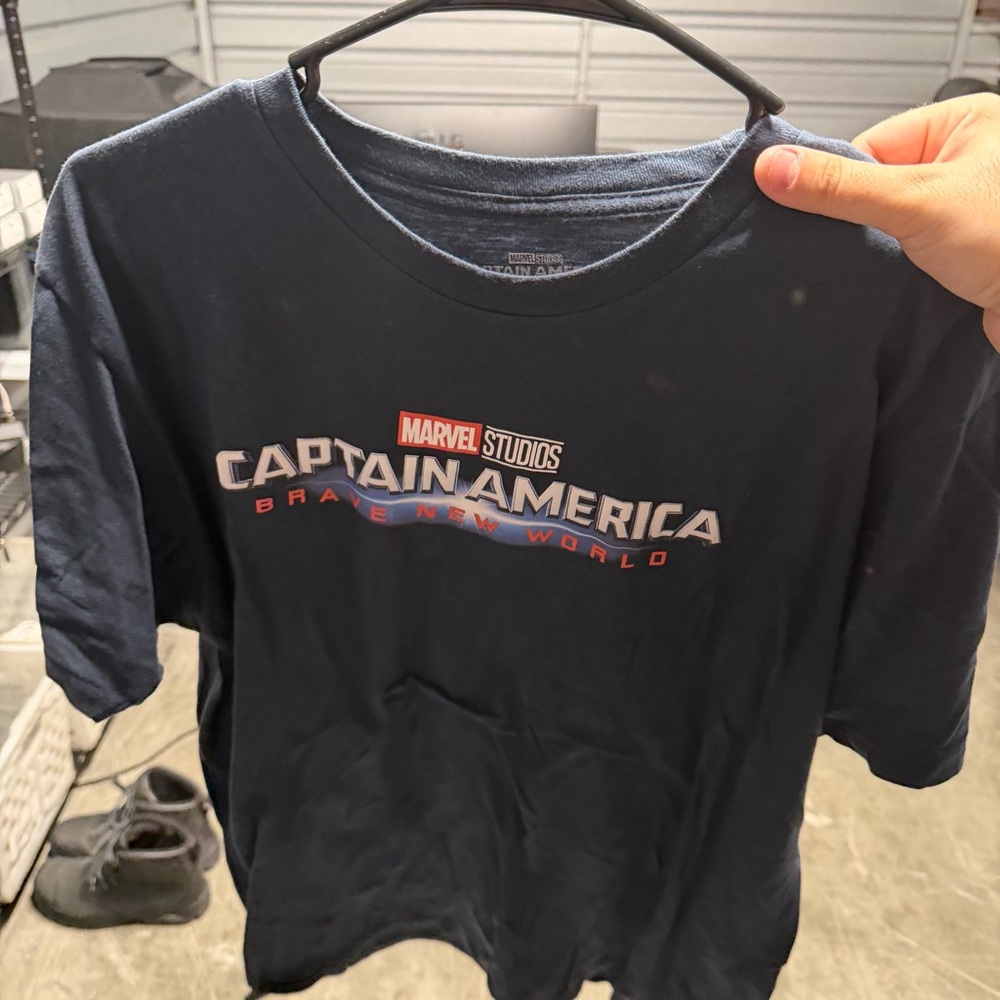 Marvel Captain America Brave New World T-Shirt - Dark Blue